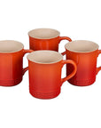 Le Creuset Stoneware Set of 4 (14 oz.) Mugs - J.L. Hufford