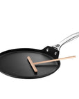 Le Creuset Toughened Nonstick PRO 11″ Crepe Pan with Rateau - J.L. Hufford