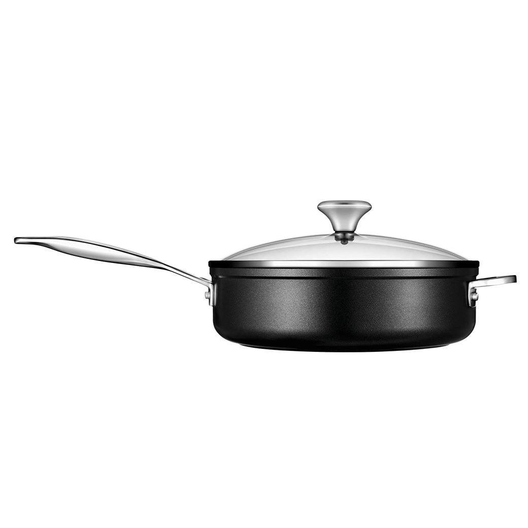 Le Creuset Toughened Nonstick PRO 4-1/4 qt. Saute Pan with Helper Handle &amp; Glass Lid - J.L. Hufford