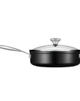 Le Creuset Toughened Nonstick PRO 4-1/4 qt. Saute Pan with Helper Handle & Glass Lid - J.L. Hufford