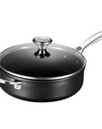 Le Creuset Toughened Nonstick PRO 4-1/4 qt. Saute Pan with Helper Handle & Glass Lid - J.L. Hufford