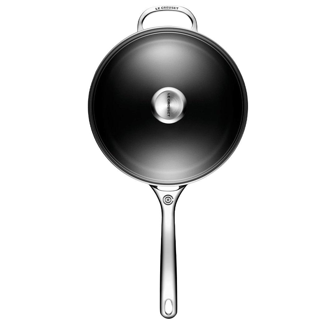 Le Creuset Toughened Nonstick PRO 4-1/4 qt. Saute Pan with Helper Handle &amp; Glass Lid - J.L. Hufford