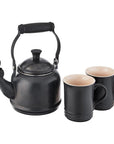 Le Creuset Demi Kettle & 2 Stoneware Mug Set - J.L. Hufford