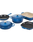 Le Creuset 7 Piece Signature Cast Iron Set