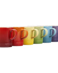 Le Creuset Stoneware Set of 6 London Mugs, 12 oz. Each