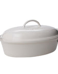 Le Creuset 4 qt. Heritage Stoneware Covered Oval Casserole - J.L. Hufford