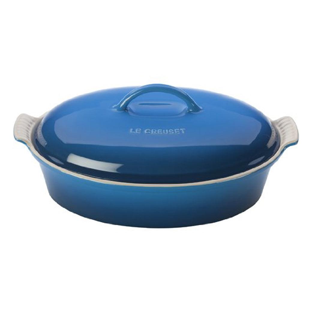 Le Creuset 4 qt. Heritage Stoneware Covered Oval Casserole - J.L. Hufford