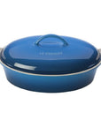 Le Creuset 4 qt. Heritage Stoneware Covered Oval Casserole - J.L. Hufford