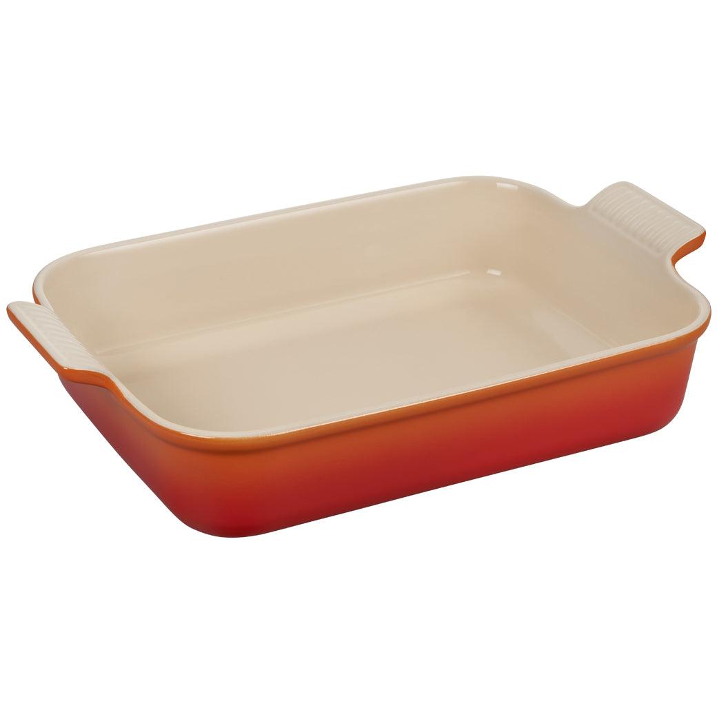 Le Creuset 4 qt (12" X 9") Stoneware Heritage Rectangular Casserole - J.L. Hufford