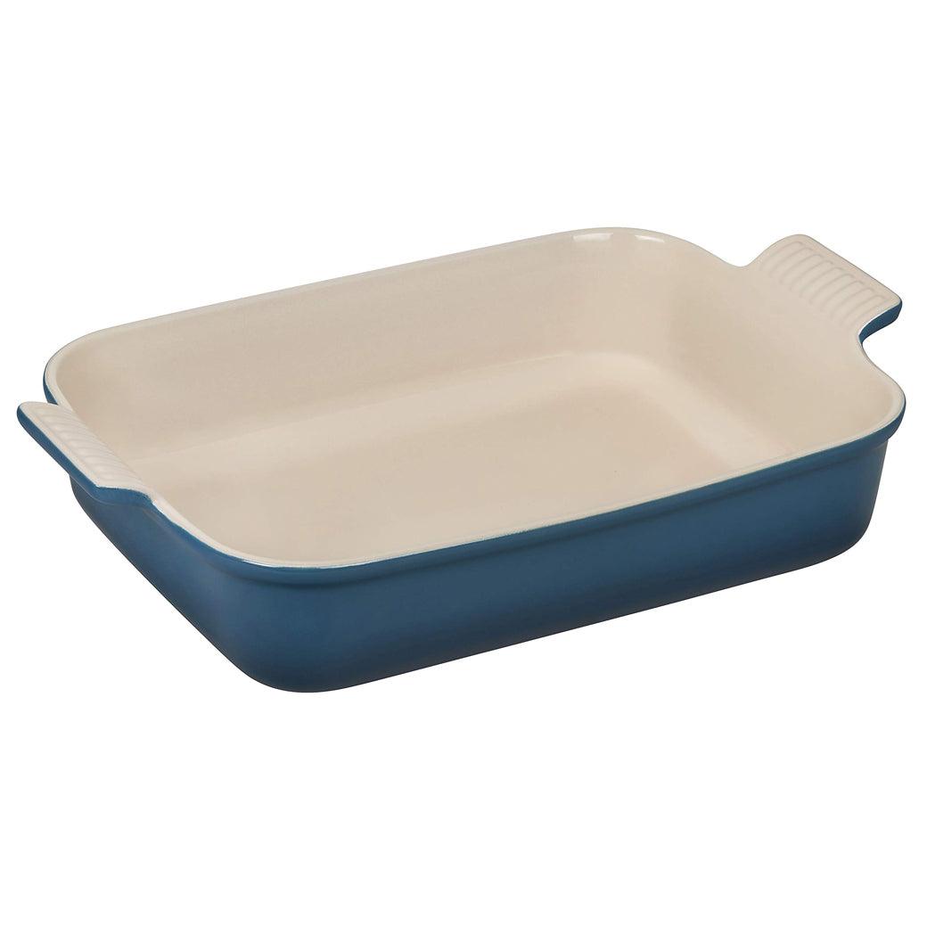 Le Creuset 4 qt (12" X 9") Stoneware Heritage Rectangular Casserole - J.L. Hufford