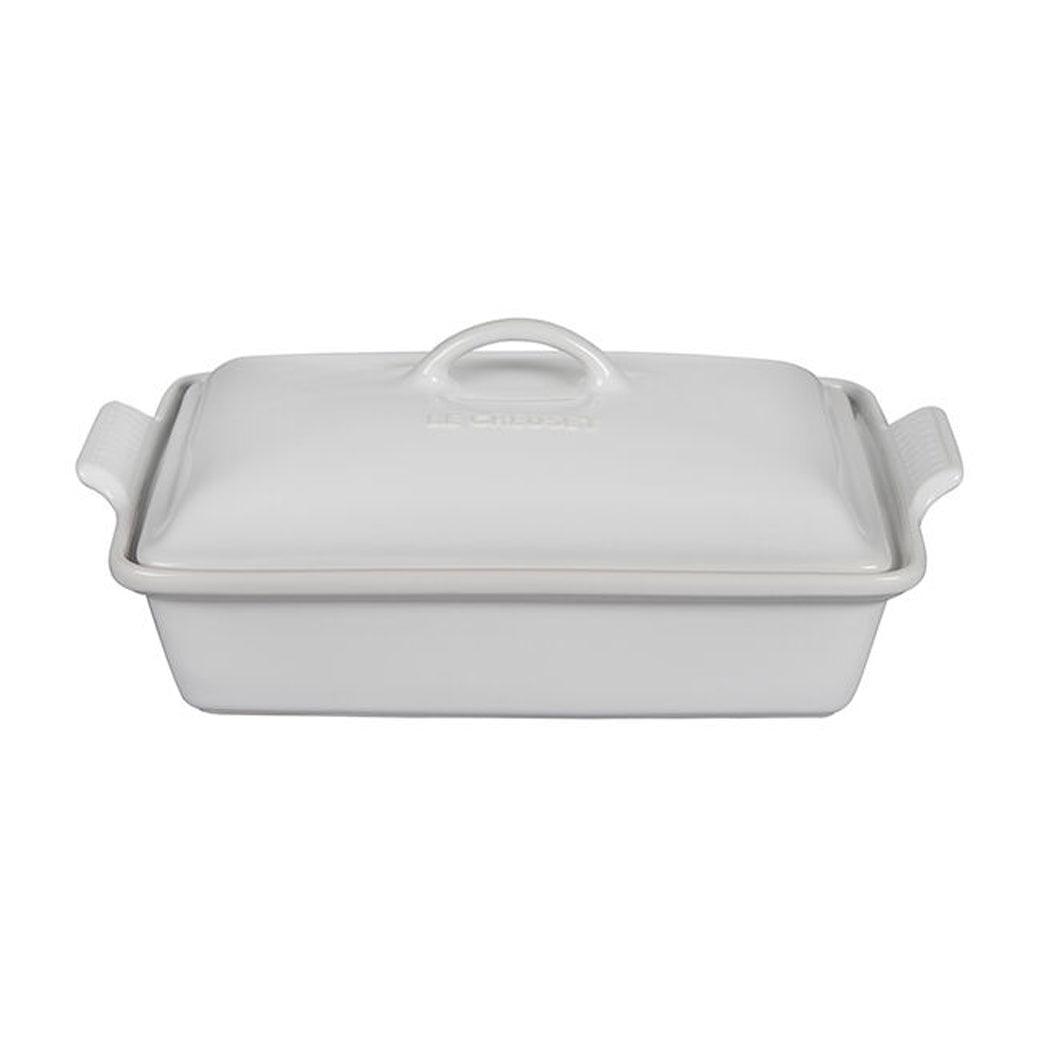 Le Creuset 4 qt Stoneware Heritage Covered Rectangular Casserole - J.L. Hufford