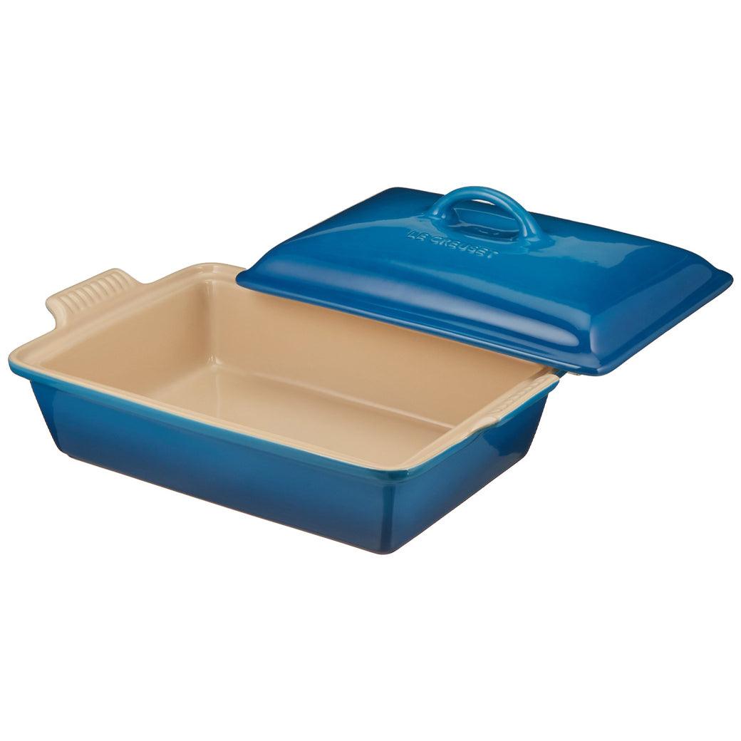 Le Creuset 4 qt Stoneware Heritage Covered Rectangular Casserole - J.L. Hufford