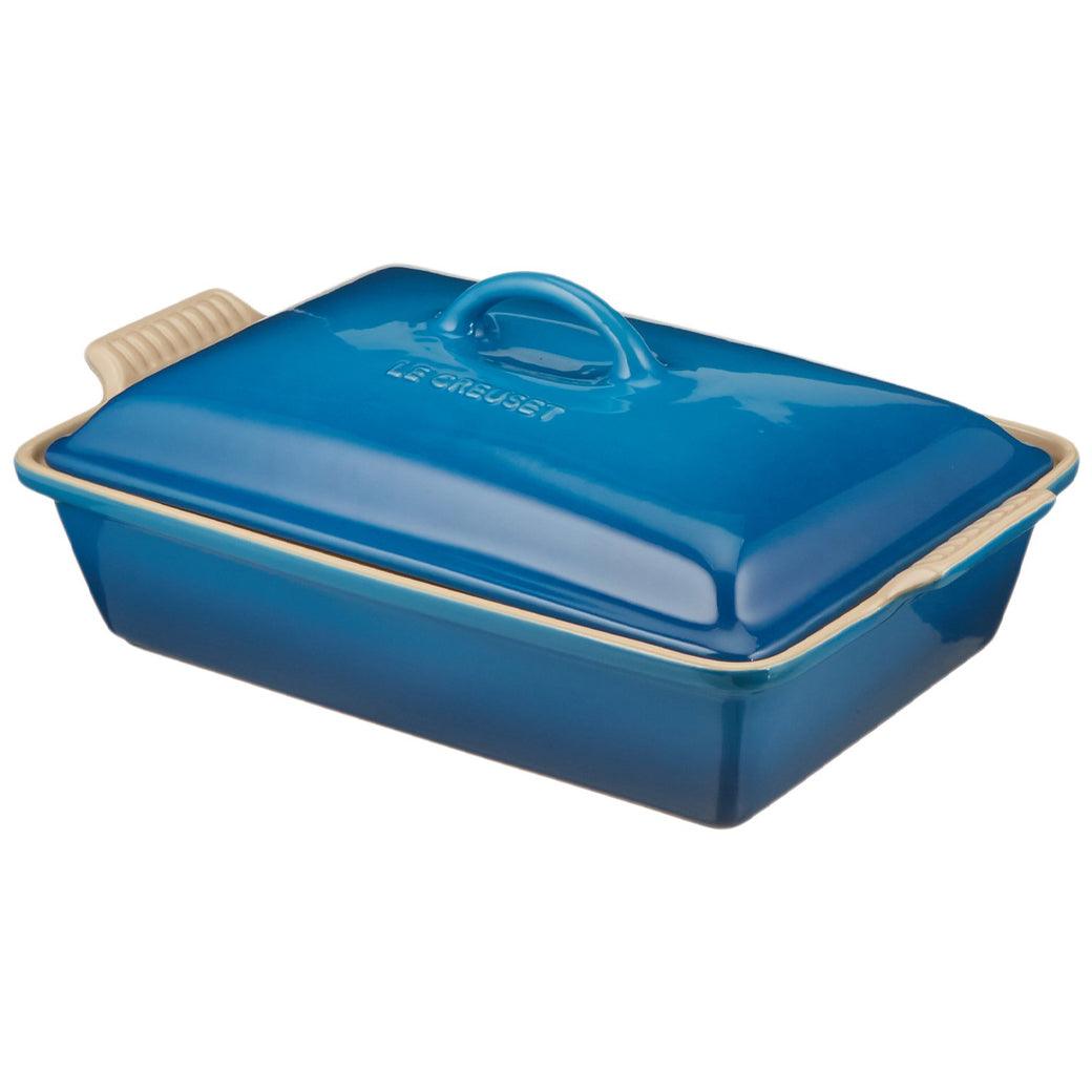 Le Creuset 4 qt Stoneware Heritage Covered Rectangular Casserole - J.L. Hufford