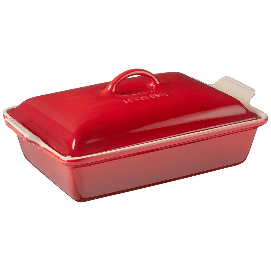 Le Creuset 4 qt Stoneware Heritage Covered Rectangular Casserole - J.L. Hufford