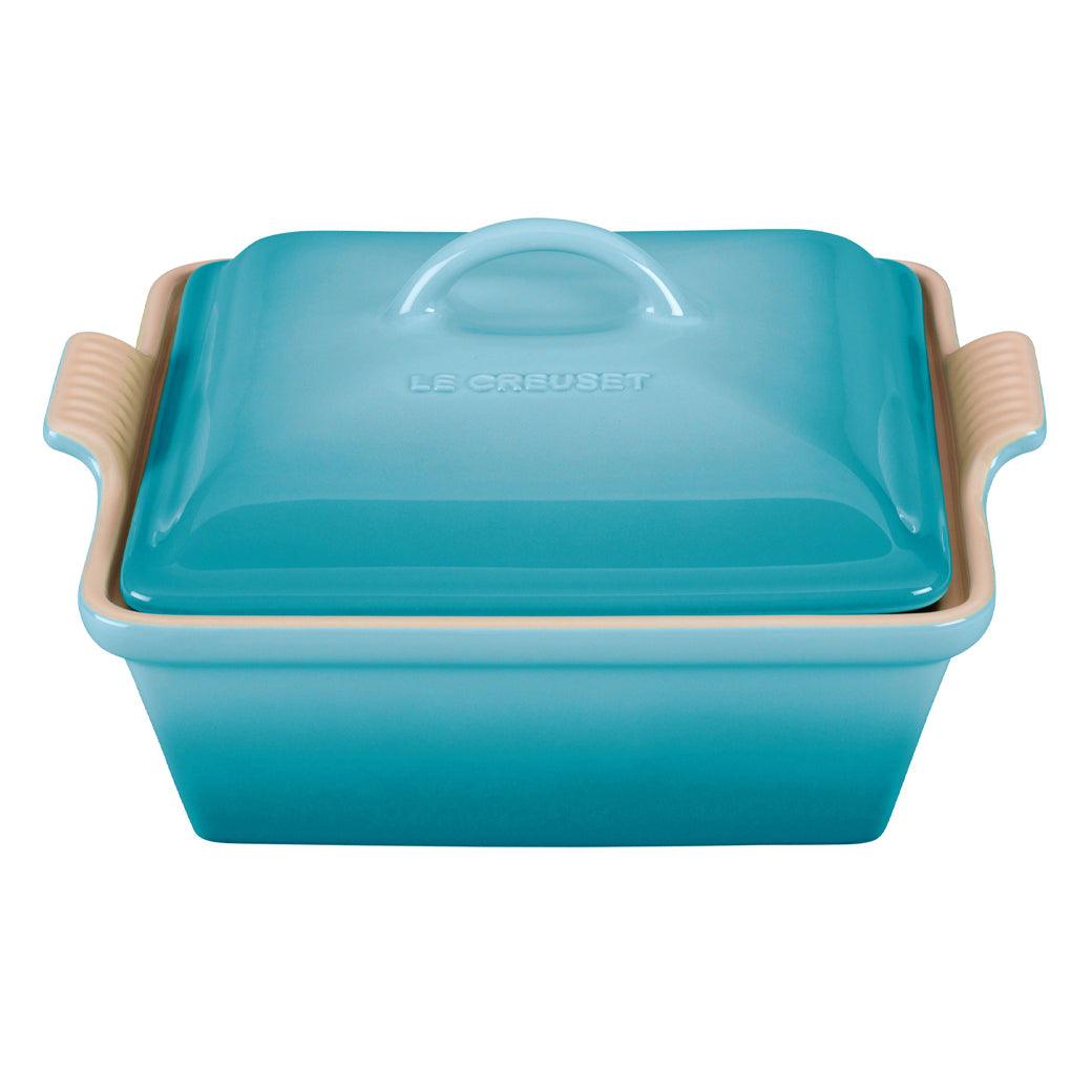 Le Creuset 2.5 qt (9-Inch) Stoneware Heritage Covered Square Casserole - J.L. Hufford