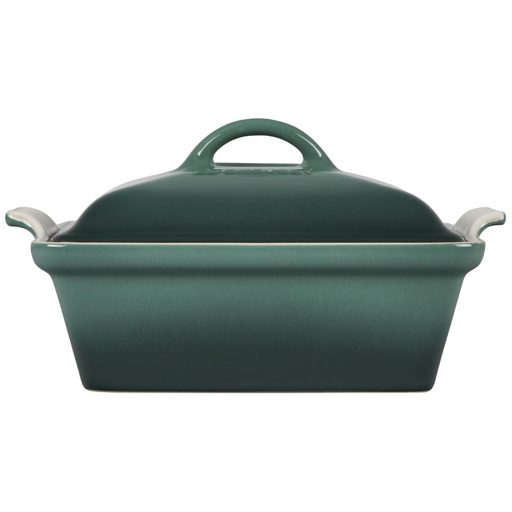 Le Creuset 2.5 qt (9-Inch) Stoneware Heritage Covered Square Casserole - J.L. Hufford