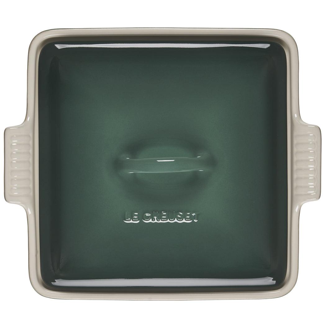 Le Creuset 2.5 qt (9-Inch) Stoneware Heritage Covered Square Casserole - J.L. Hufford