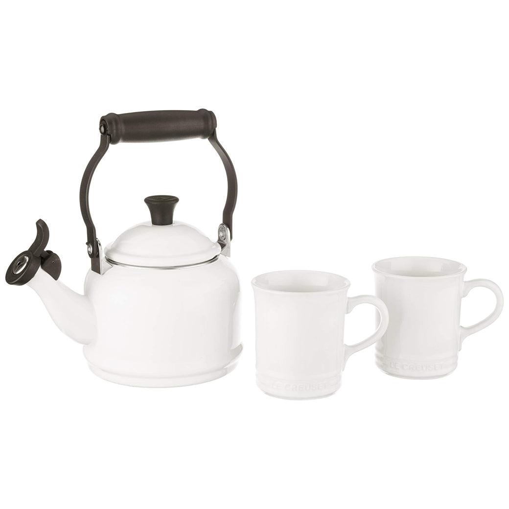 Le Creuset Demi Kettle & 2 Stoneware Mug Set - J.L. Hufford