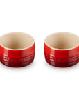 Le Creuset Stoneware Round Ramekin Straight Wall Set of 2, 6.75 oz. each