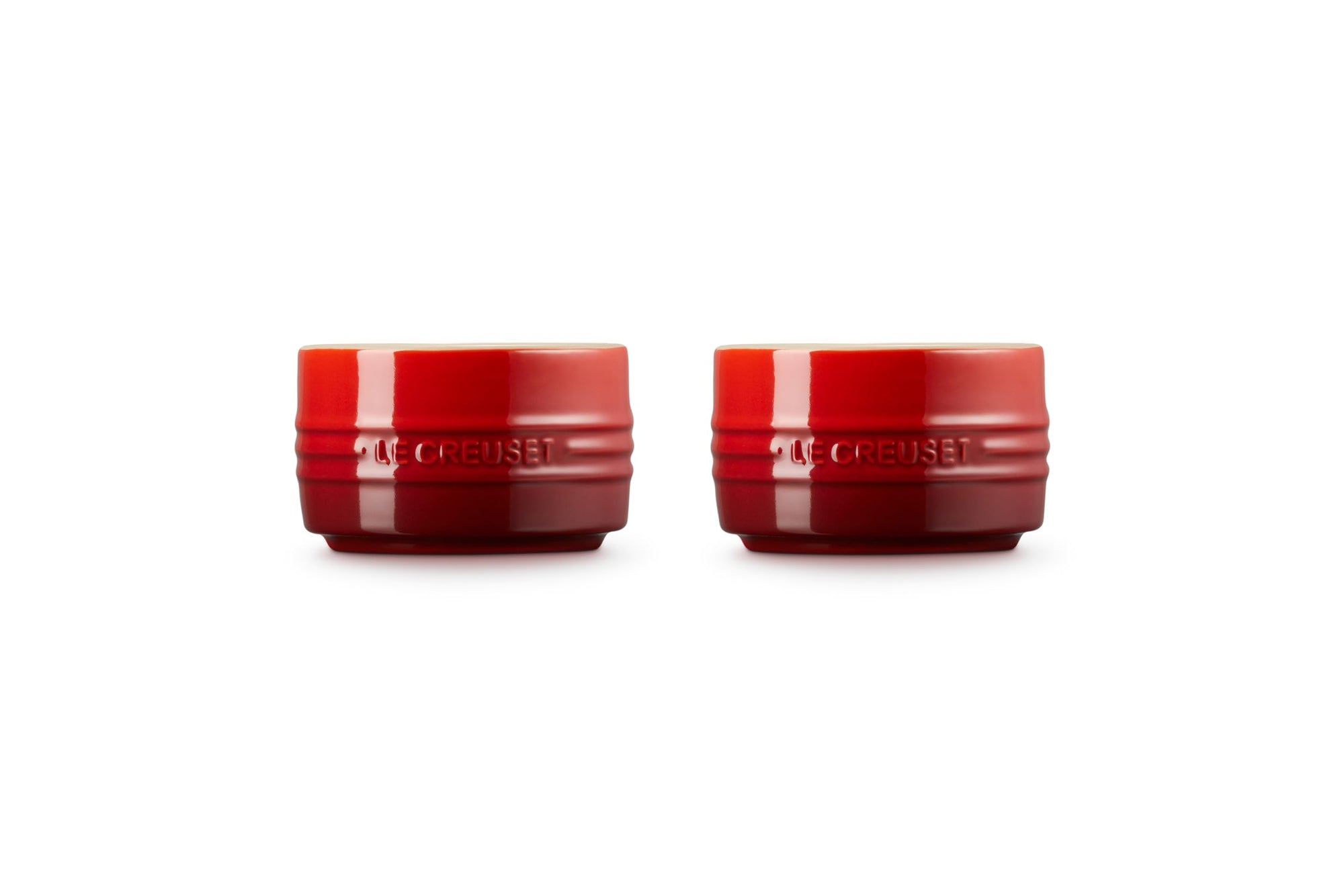 Le Creuset Stoneware Round Ramekin Straight Wall Set of 2, 6.75 oz. each