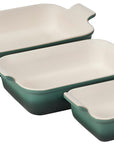 Le Creuset Heritage Stoneware Rectangular Dishes - Set of 3