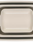 Le Creuset Heritage Stoneware Rectangular Dishes - Set of 3