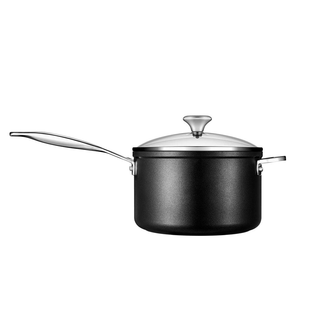 Le Creuset Toughened Nonstick PRO 4 qt. Saucepan with Glass Lid - J.L. Hufford