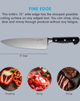 Messermeister Meridian Elite Stealth Chef’s Knife, 8”