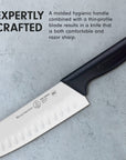 Messermeister Pro Series Kullens Santoku Knife, 7"