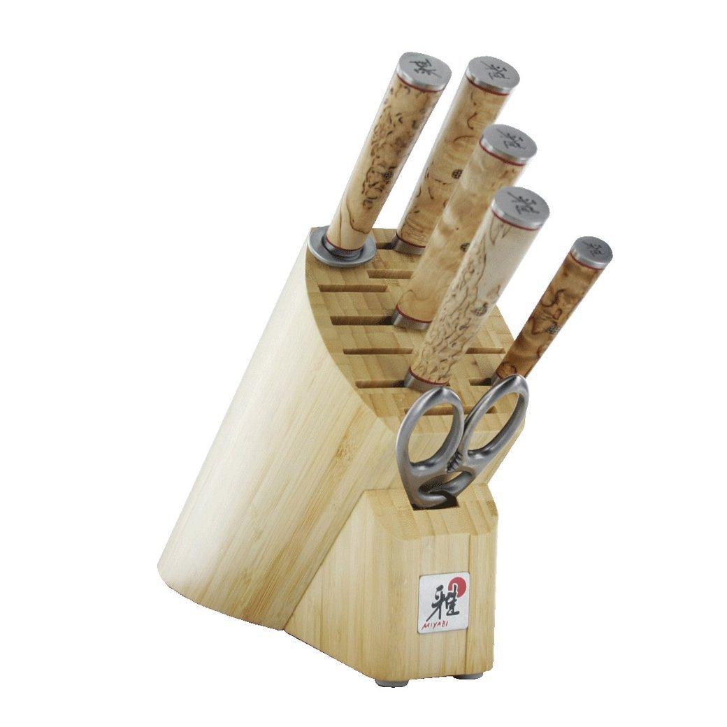 Miyabi Birchwood SG2 7-pc Knife Block Set - Discover Gourmet