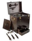 Ricci Argentieri Leather Bar Box with Tools