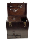 Ricci Argentieri Leather Bar Box with Tools