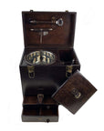 Ricci Argentieri Leather Bar Box with Tools