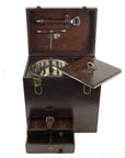 Ricci Argentieri Leather Bar Box with Tools