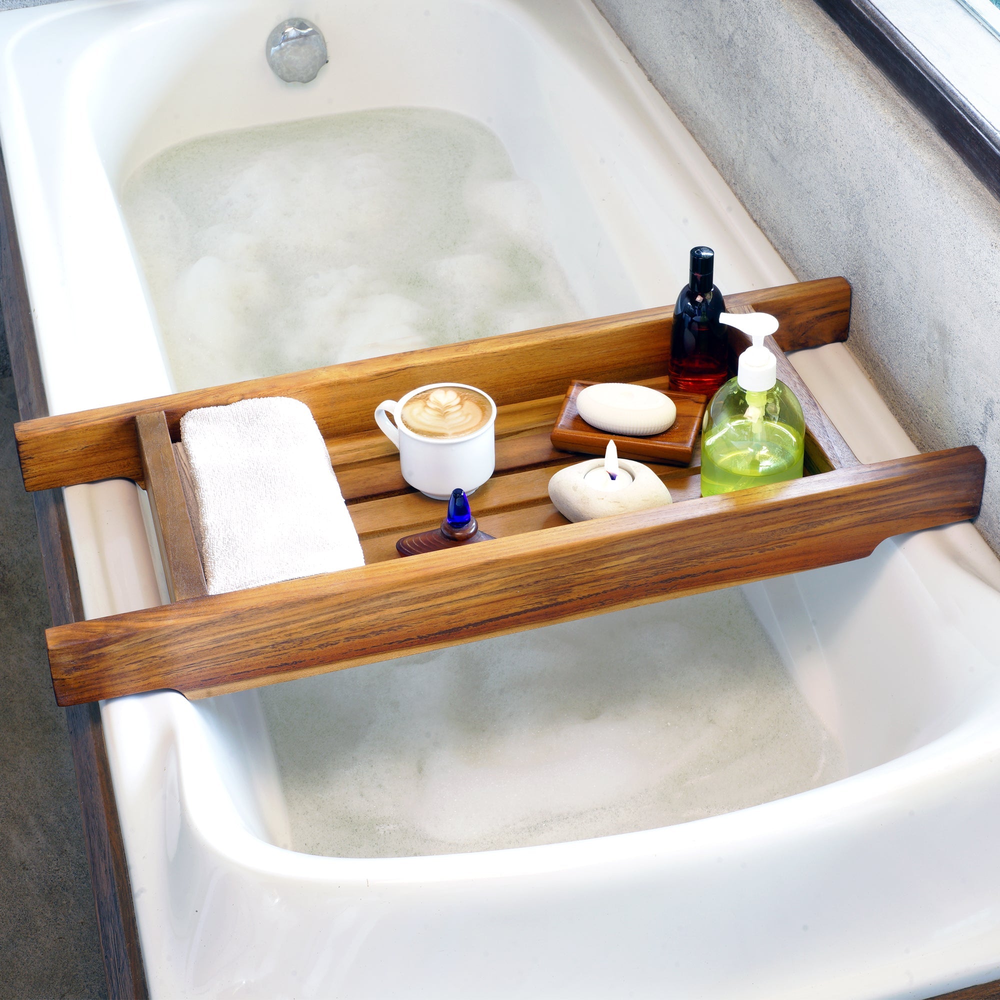 30&quot; Dugway Teak Tub Caddy