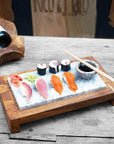 Abiko Teak Sushi Server