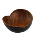 Adagio Teak Bowl with Black Exterior