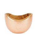 Rico & Plato Adagio Teak Bowl with Copper Leaf Exterior