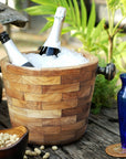 Rico & Plato Angelia Teak Wine/Champagne Ice bucket