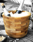 Rico & Plato Angelia Teak Wine/Champagne Ice bucket