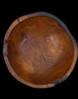 Rico & Plato Appolo Teak Bowl, Black Burned Exterior Finish