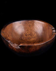 Rico & Plato Appolo Teak Bowl, Black Burned Exterior Finish