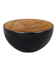 Chico Teak Bowl with Black Exterior