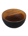 Chico Teak Bowl with Black Exterior