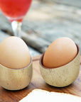 Costes Gold Leaf Teak Egg Cup (Set of 2)