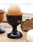 Dante Teak Egg Cups with Black Exterior (Set of 2)