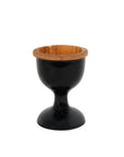 Dante Teak Egg Cups with Black Exterior (Set of 2)