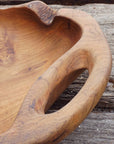 Dora Teak Serving Bowl with Integral Handles