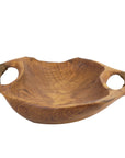 Dora Teak Serving Bowl with Rope Handles