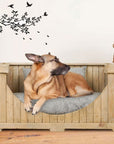 Rico & Plato Fangio Wooden Pet Bed with Cushion